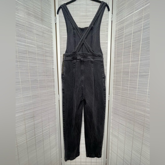 Madewell Black/Gray Denim Overall Jumpsuit - Picture 5 of 9